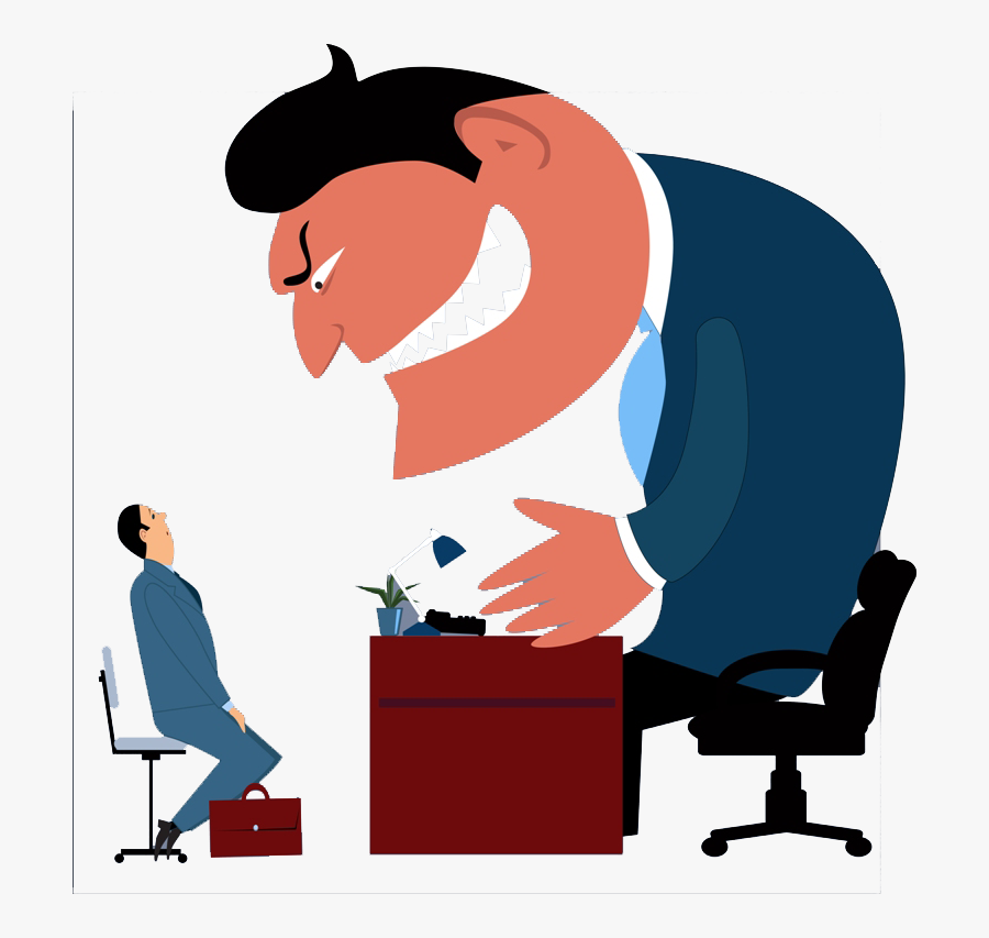 Join Us For A - Scary Job Interview Cartoon, Transparent Clipart