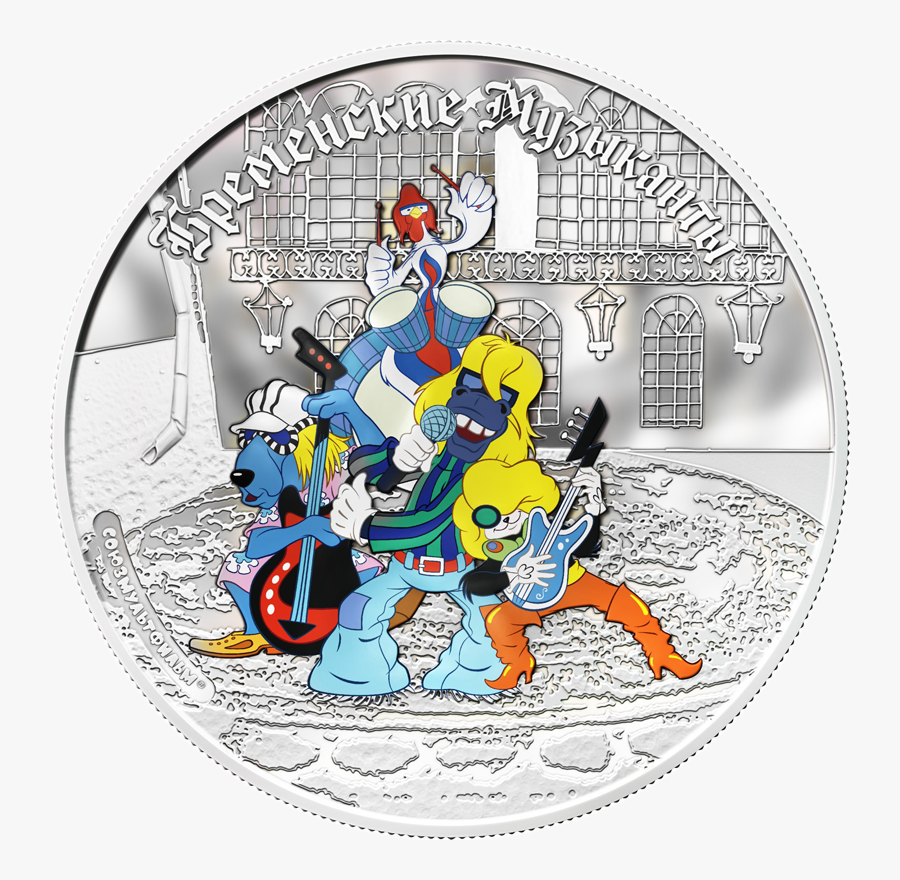 Coin Cheburashka Troubadour Silver Soyuzmultfilm Free - Cartoon, Transparent Clipart