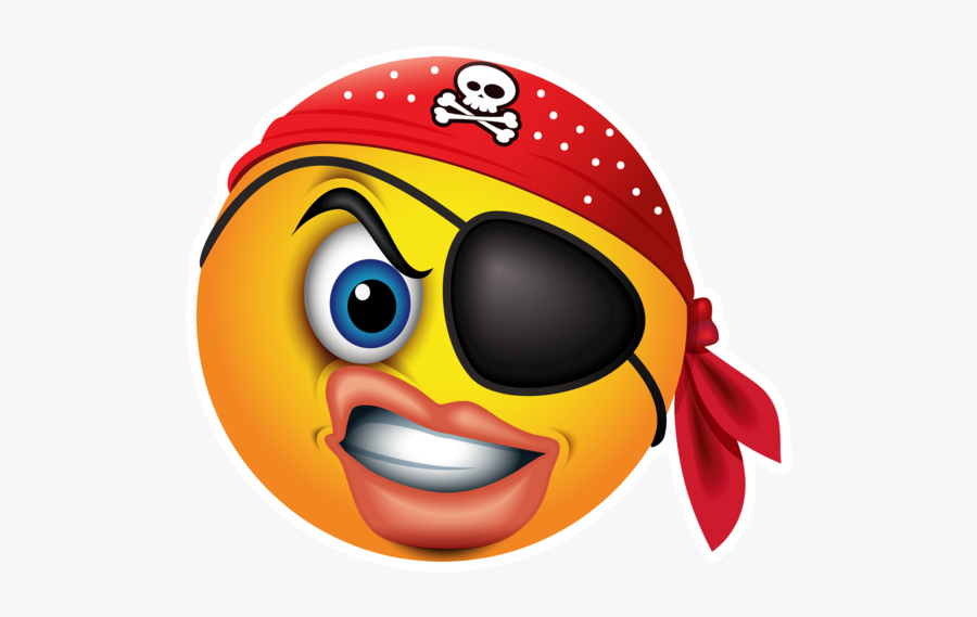 Pirate Emoji - Emoji Of Pirate, Transparent Clipart