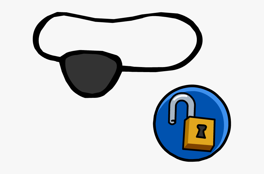 Pirate Eye Patch Png - Parche De Pirata Png, Transparent Clipart