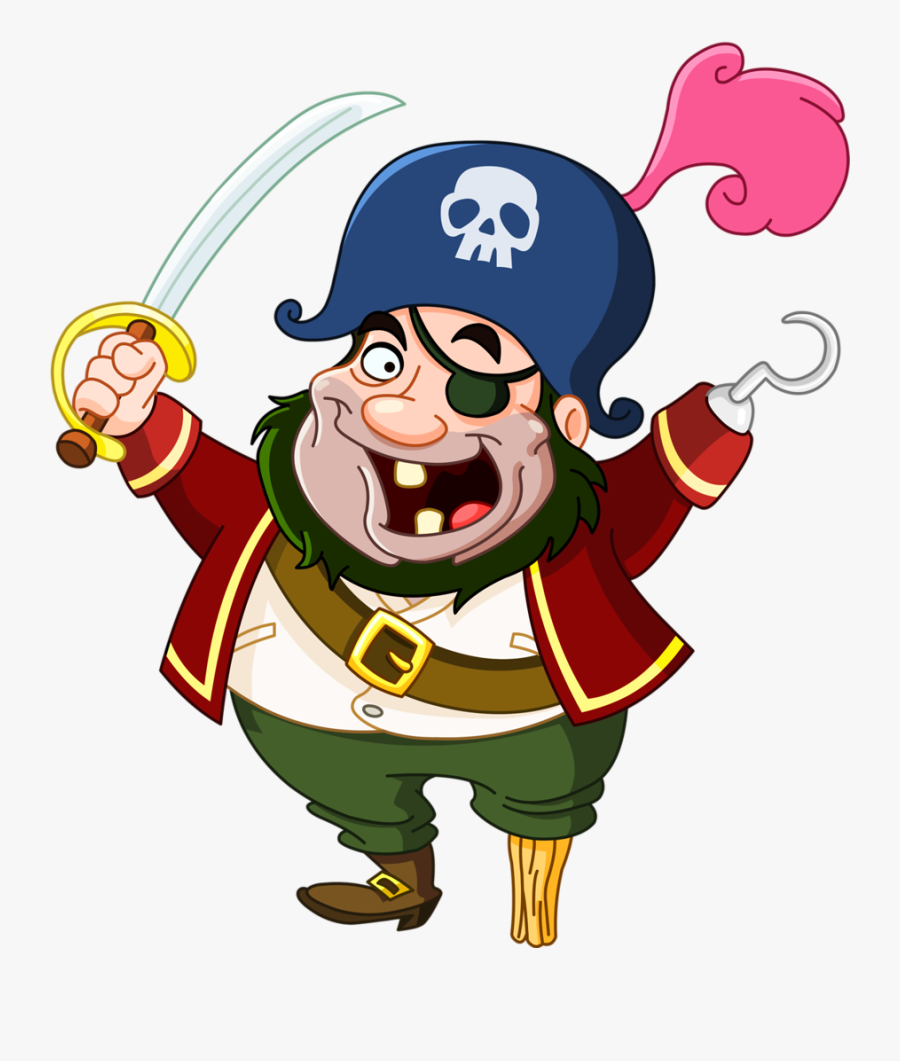 Transparent Pirate Eye Patch Png - Transparent Pirate Cartoon, Transparent Clipart