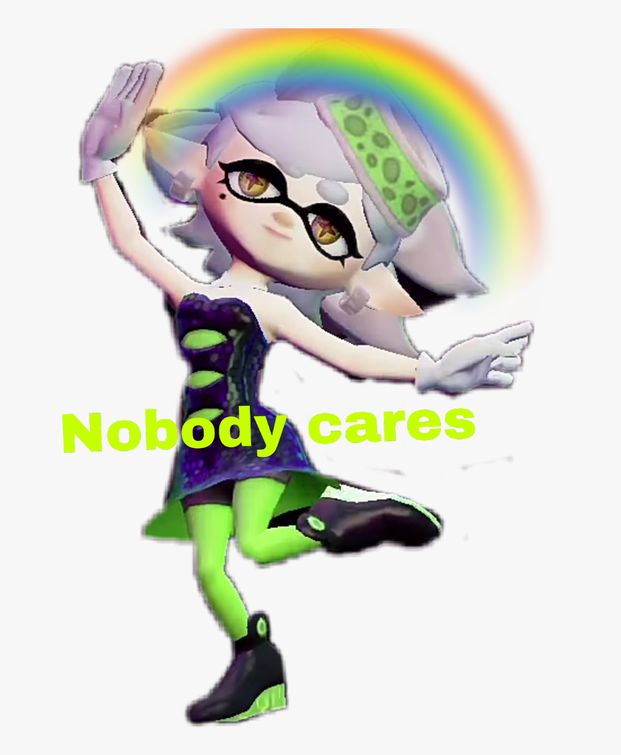 Transparent Nobody Clipart - Splatoon Marie Nobody Cares, Transparent Clipart
