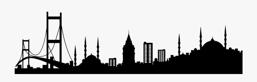 Skyline Silhouette Shanghai World Financial Center - Silhouette Istanbul, Transparent Clipart