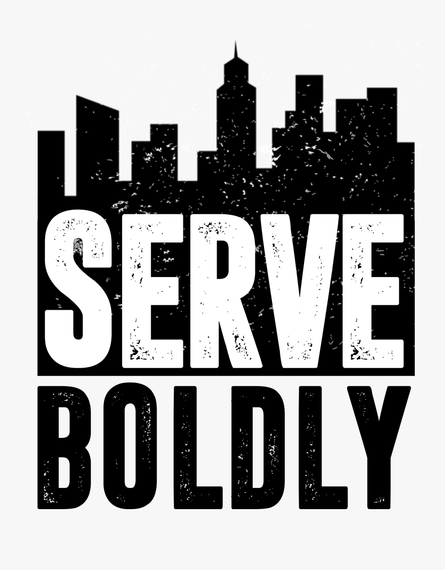 Serve Boldly Sticky Logo Retina - Skyline, Transparent Clipart