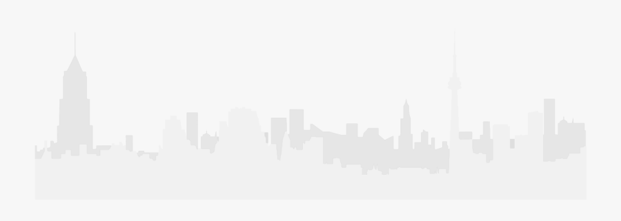 Cities Background For Footer - Skyline, Transparent Clipart