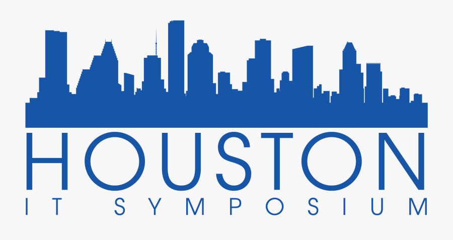 Houston Skyline Silhouette, Transparent Clipart