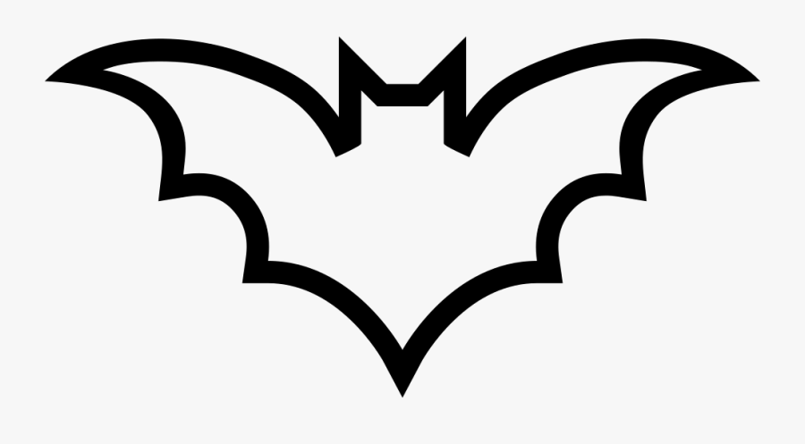 Svg Png Icon Free - Bat Outline Png, Transparent Clipart
