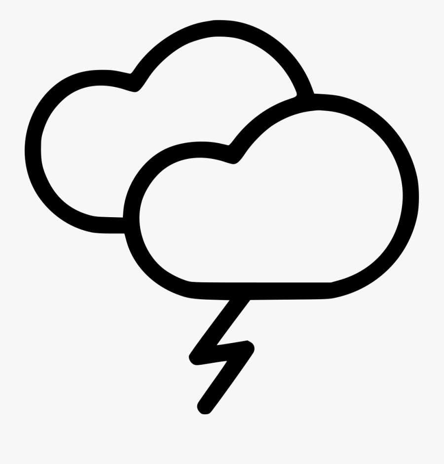 Drawing Fog Lightning - Rainfall Icon Png, Transparent Clipart