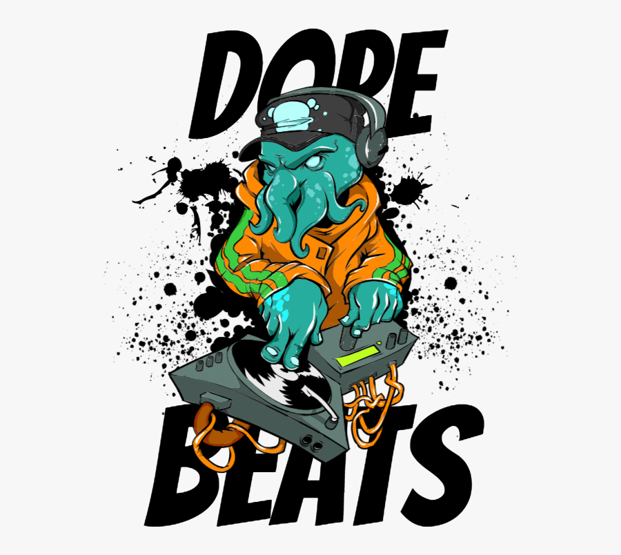 Dope Beats - T Shirt Design Png Free, Transparent Clipart