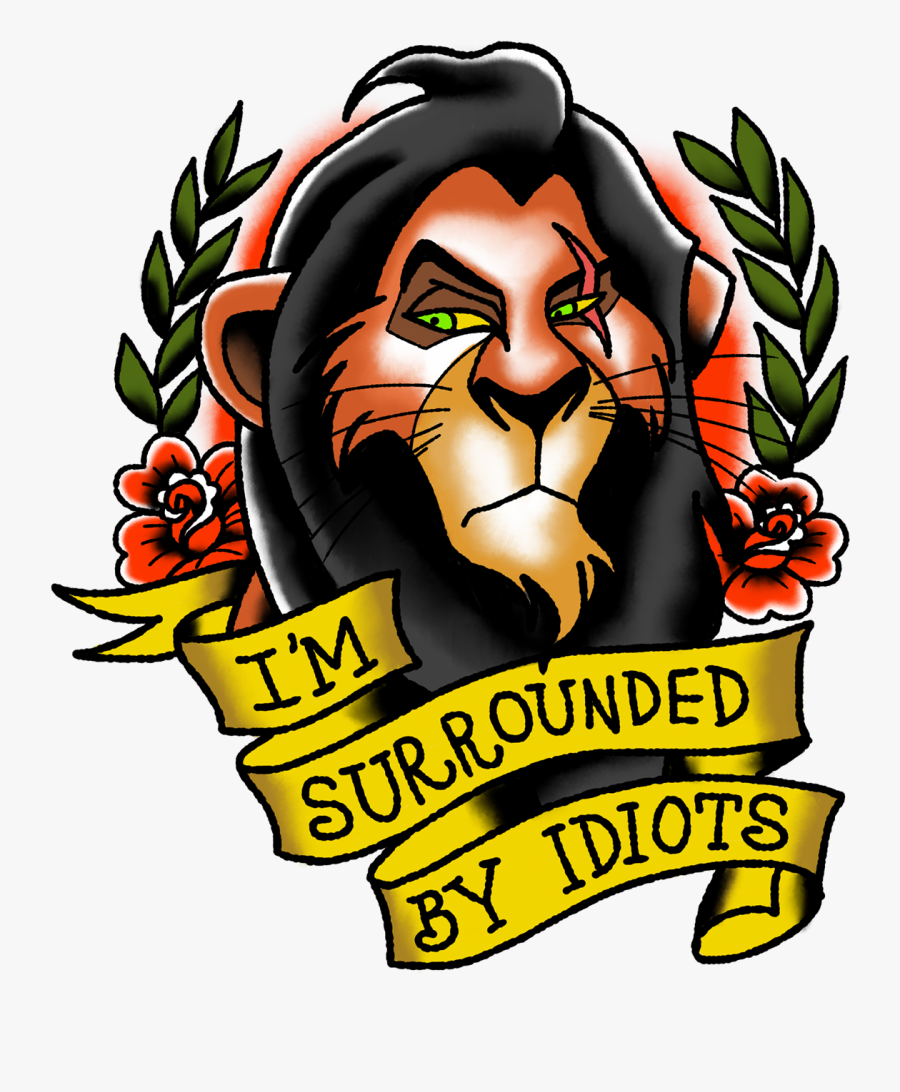 Transparent Acid Clipart - Scar Im Surrounded By Idiots, Transparent Clipart