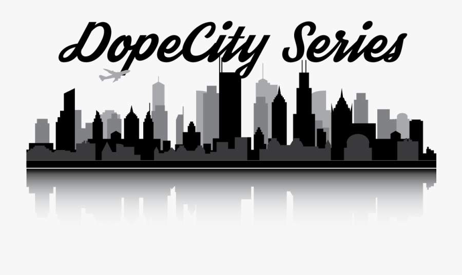 Clip Art Dopecity Series The New - Transparent Chicago Skyline Silhouette, Transparent Clipart