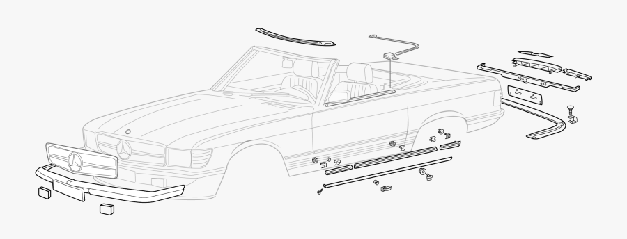 Trim Clip Classic Car - Convertible, Transparent Clipart