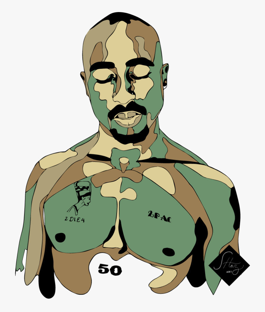 Bape Drawing Hip Hop - 2pac Png Animation, Transparent Clipart