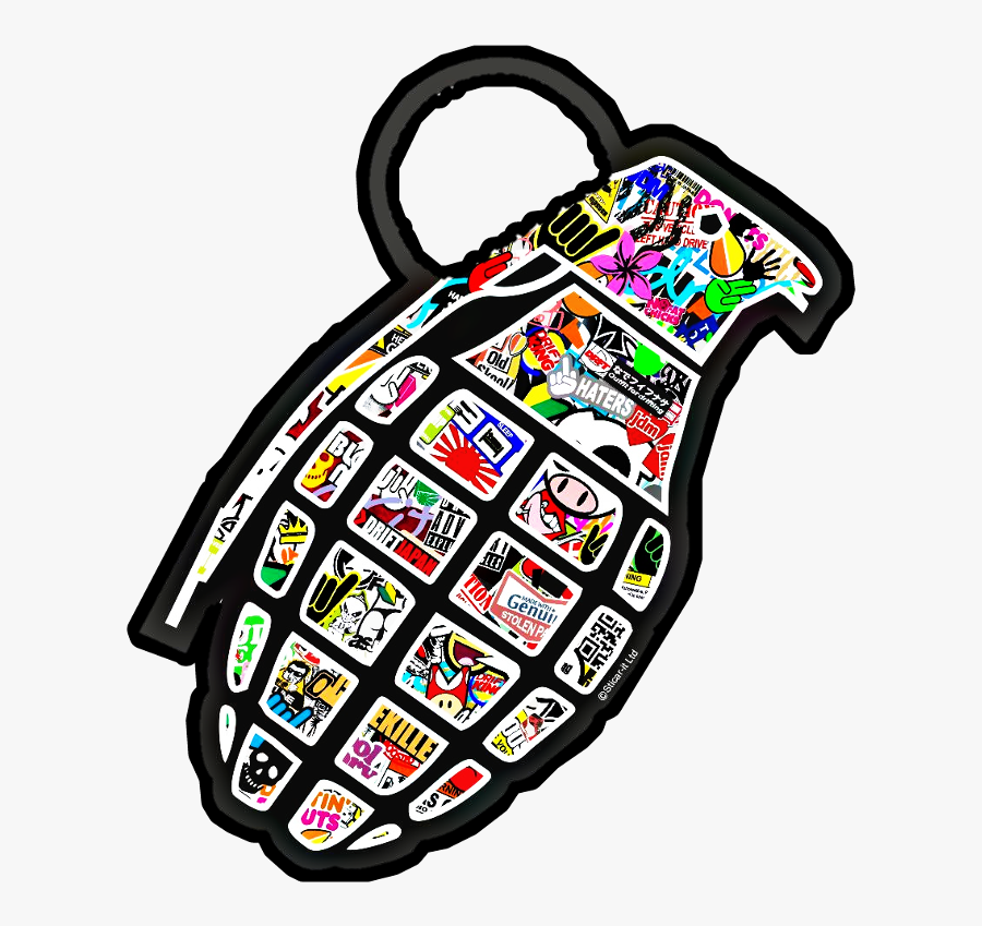 #stickerbomb #sticker #bomb #cartoon #brands #skater - Sticker, Transparent Clipart