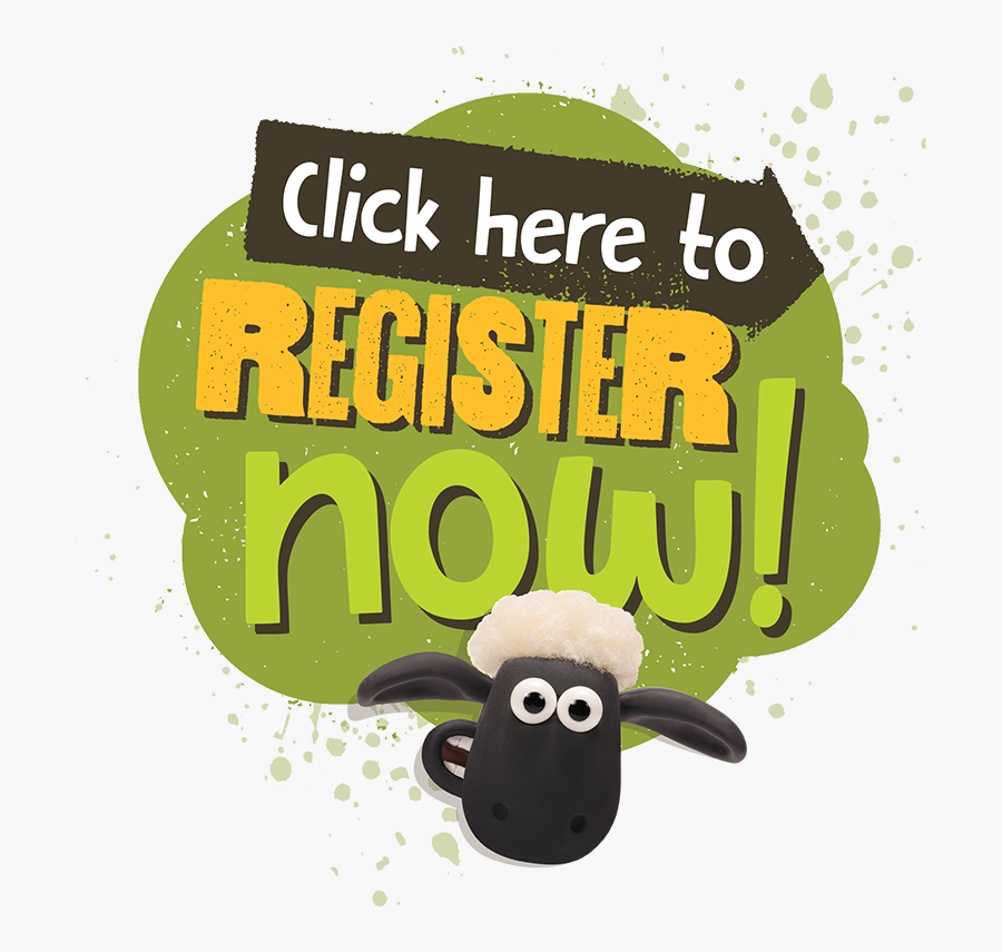 Click Here Kw Button Smaller - Sheep, Transparent Clipart