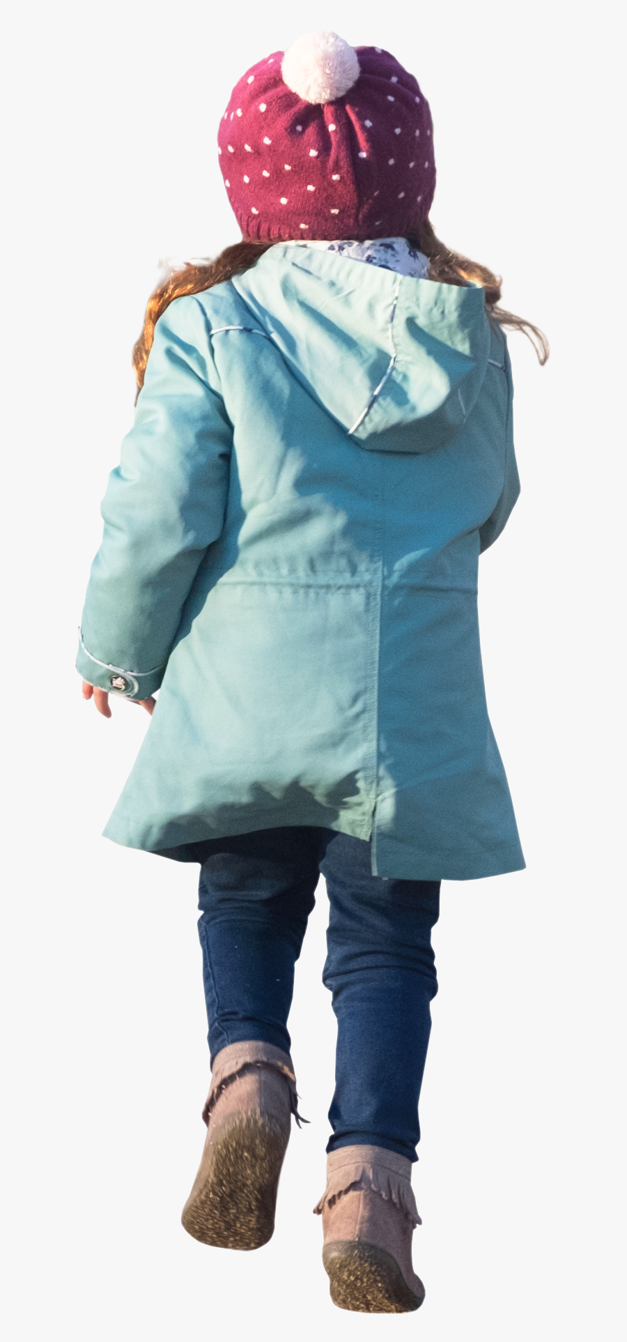 Kid Walking Png - Girl, Transparent Clipart