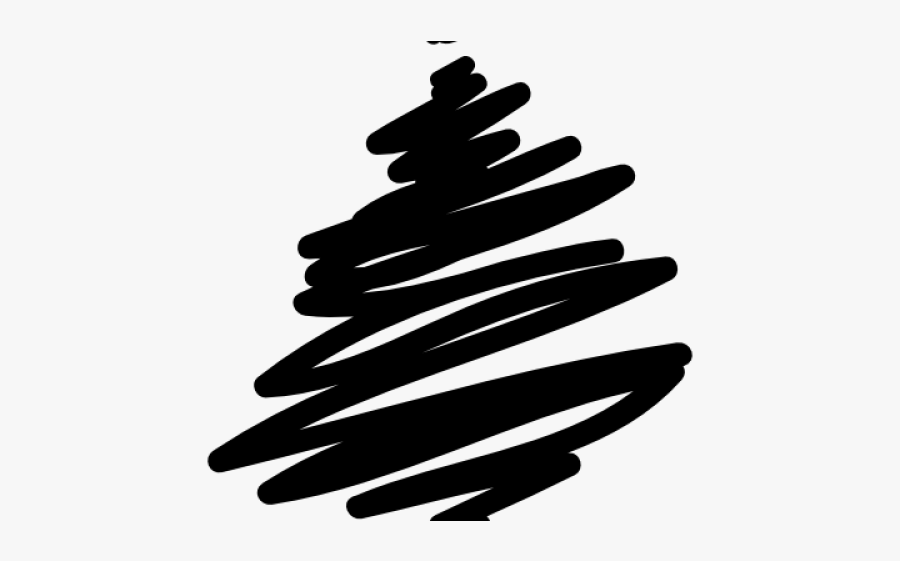 Drawn Christmas Lights Transparent - Christmas Tree Icon Abstract, Transparent Clipart