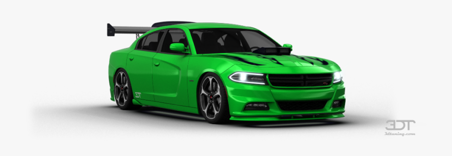 Clip Art Dodge Neon Green - Muscle Car, Transparent Clipart