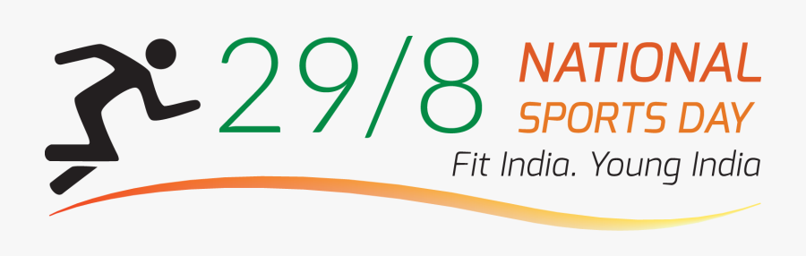 Clipart School Sports Day - National Sports Day India Logo, Transparent Clipart