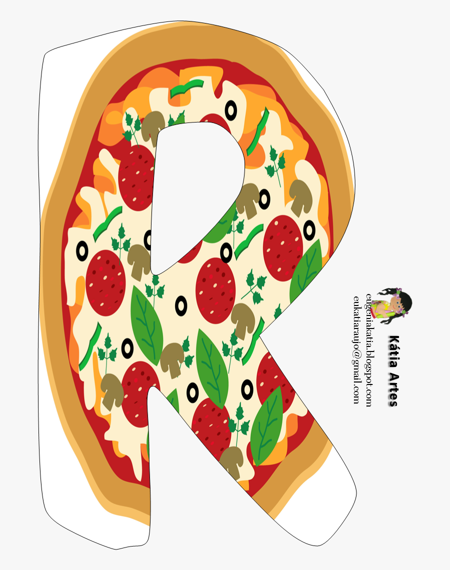 Alfabeto Pizza Png, Transparent Clipart