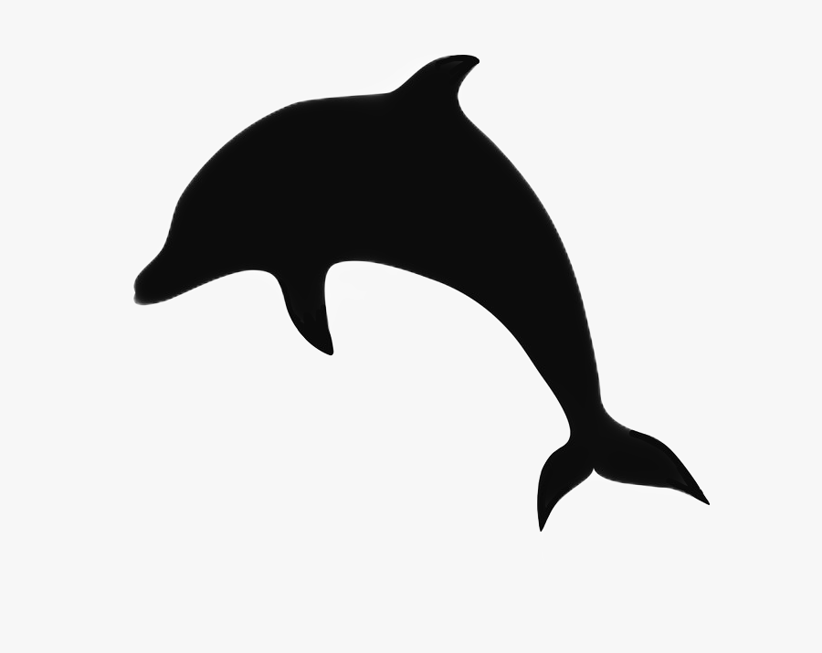 #dolphin #silhouette #animal #dolphinsticker #freetoedit - Silhouet Dolfijn, Transparent Clipart
