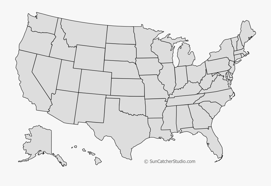 Map Of Usa Showing California, Transparent Clipart