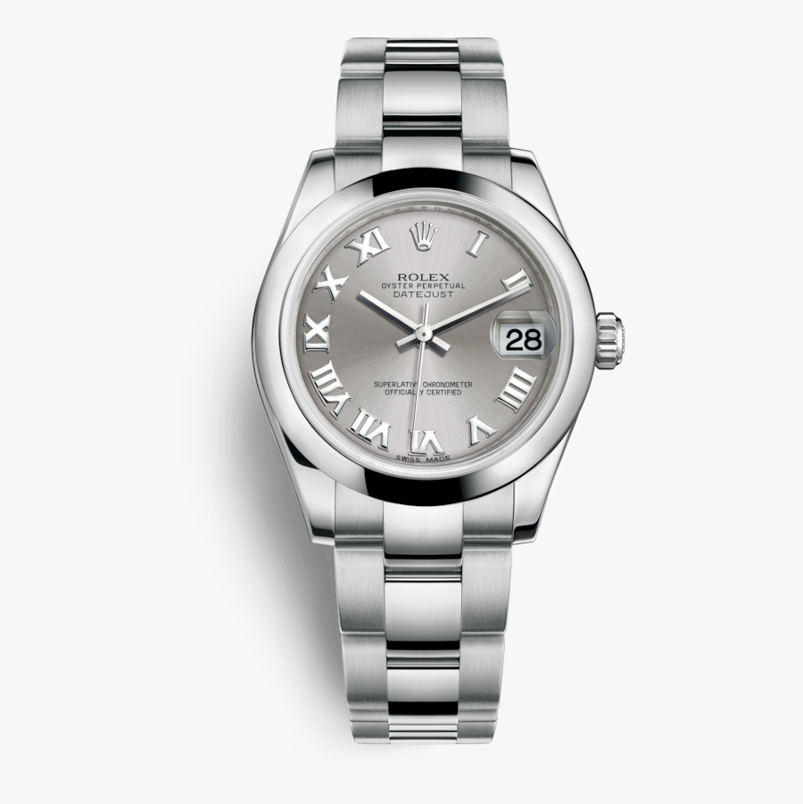 Astrua Lady-datejust Watch Rolex Gold Png Image High - Rolex Datejust Blu Con Diamanti, Transparent Clipart