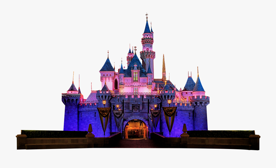 Transparent Castle Silhouette Png - Walt Disney Castle Cartoon, Transparent Clipart