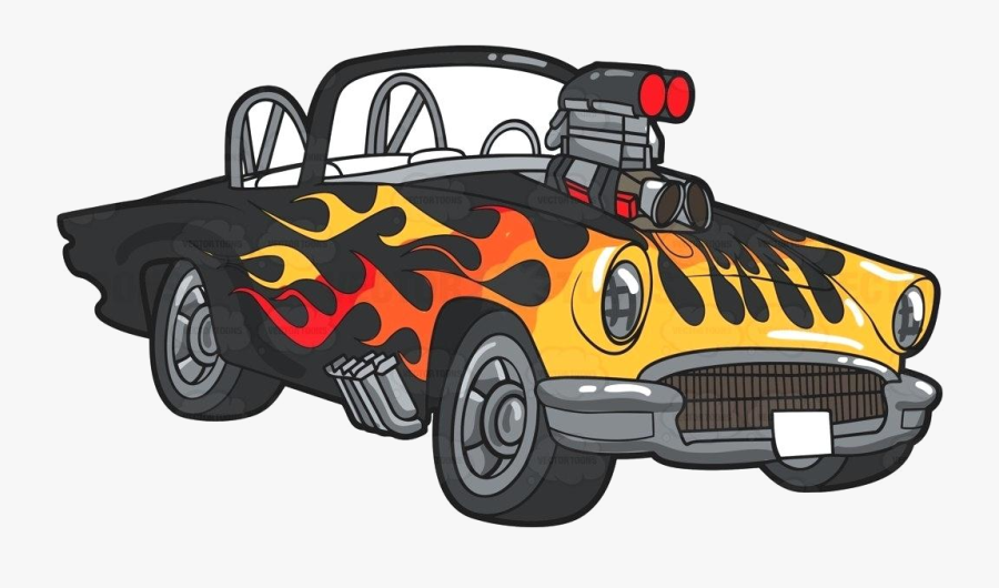 Hot Rod Rods Clipart Flashy Vintage Transparent Png - Transparent Hot Rod Clipart, Transparent Clipart