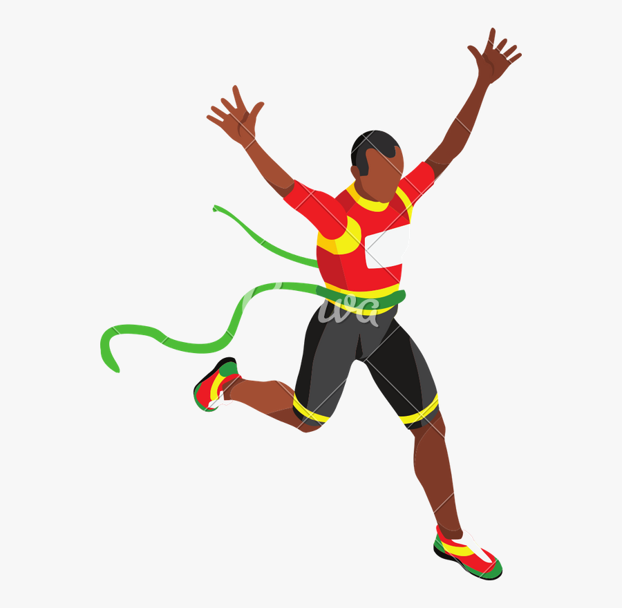 Transparent Finish Line Clipart - Track And Field Olympics Clipart, Transparent Clipart