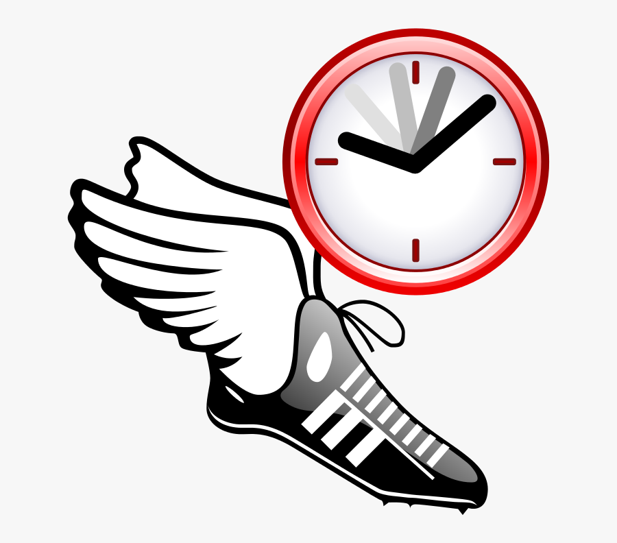 Athlete Clipart Athletics Event - Transparent Png Red Clock, Transparent Clipart