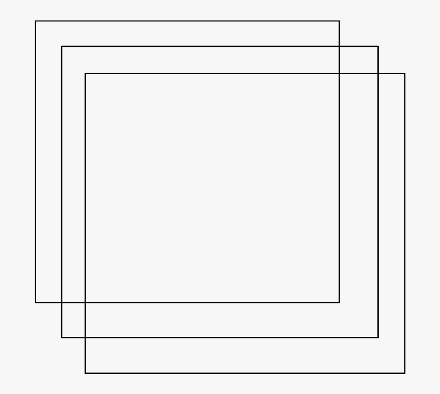 #cuadrado #square #tumblr #minimalism #minimalist #minimalista - Line Art, Transparent Clipart