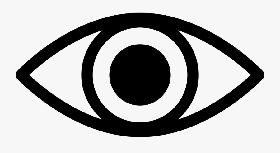 Eye Variant With Enlarged Pupil Comments - Glance Icon, Transparent Clipart