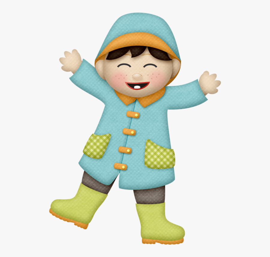 Rain Clipart Rainny - Boys On Rainy Day Clipart Png, Transparent Clipart