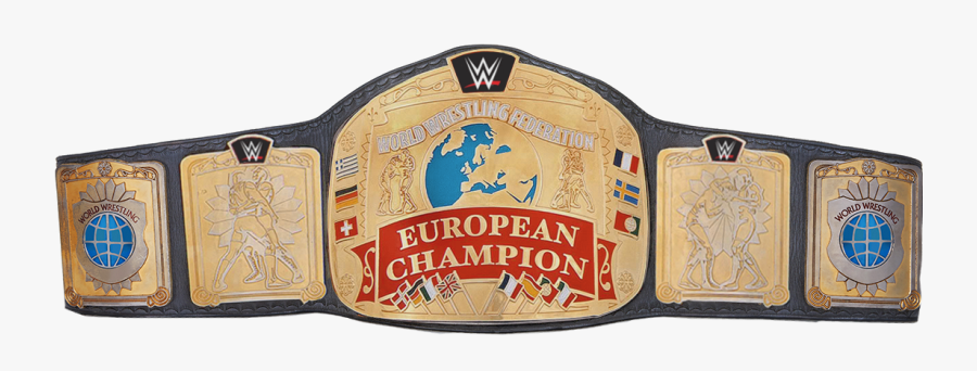 New Wwe European Championship Belt, Transparent Clipart