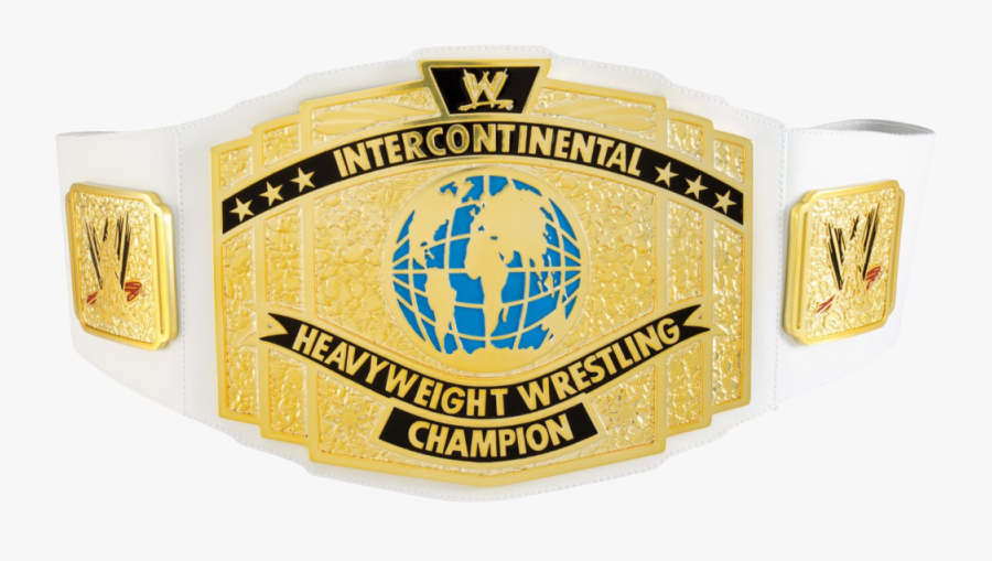 Transparent Championship Belt Png - Wwe Belt Intercontinental, Transparent Clipart