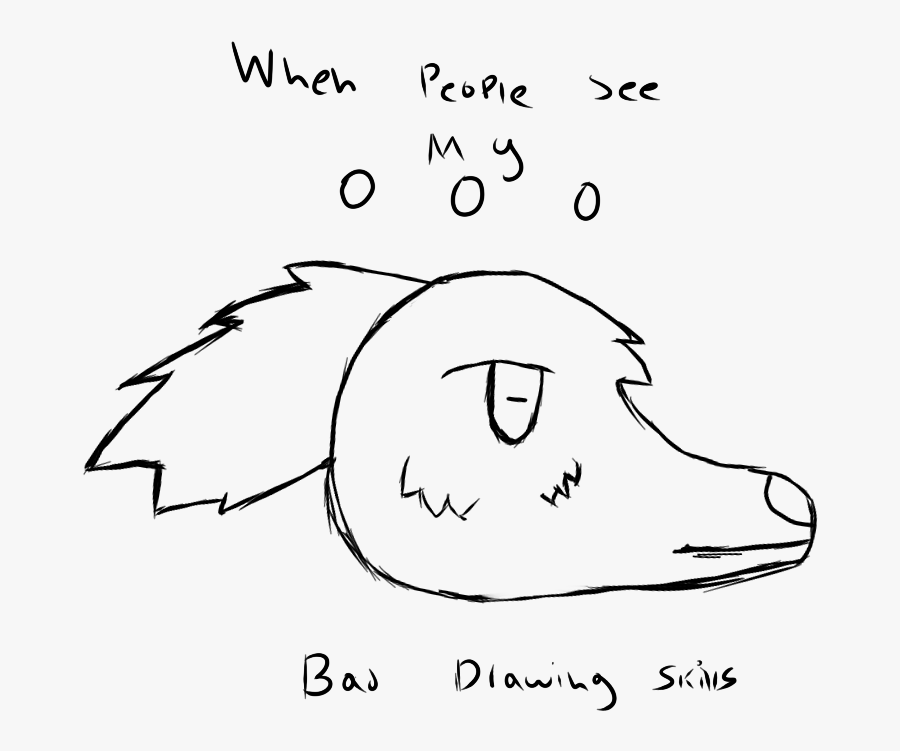 When Peeps See My Sucky Drawing Skills By Camyanime - Line Art, Transparent Clipart