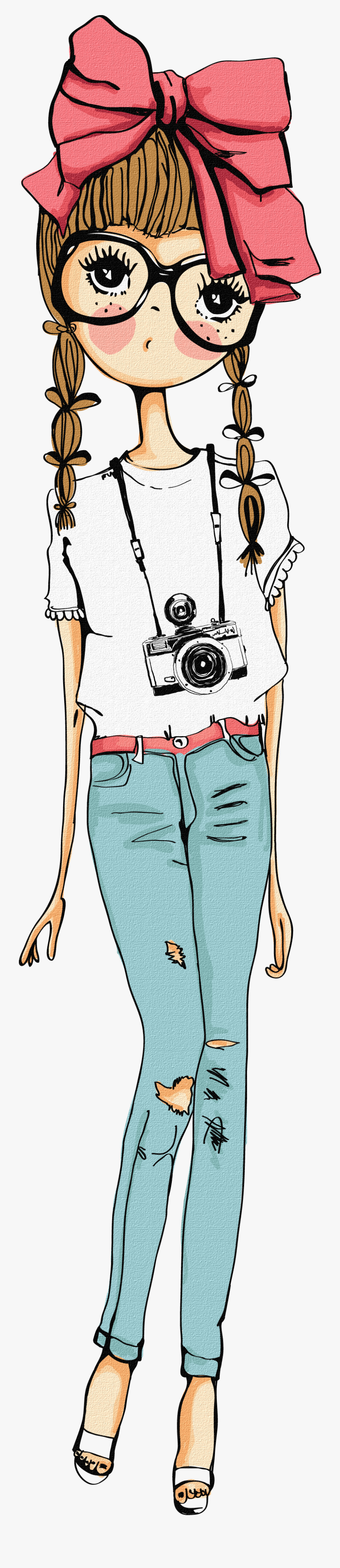 Vintage Girl Png By Alianamariz078 On Planner - Девочки Нарисованные, Transparent Clipart