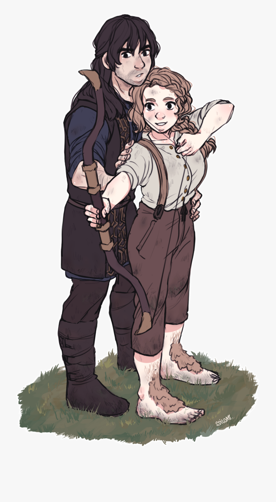 Clip Art Collection Of Free Download - Thorin And Bilbo Fanart, Transparent Clipart