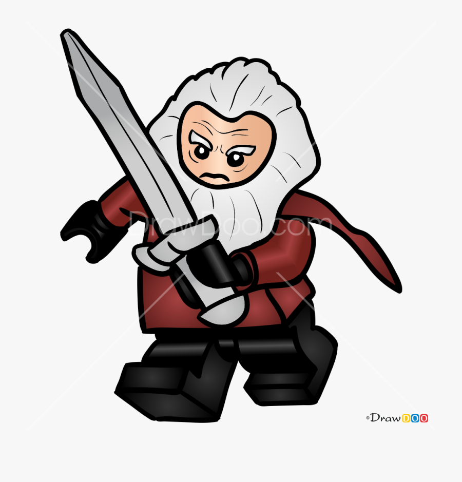 How To Draw Balin, Lego Hobbit - Cartoon, Transparent Clipart