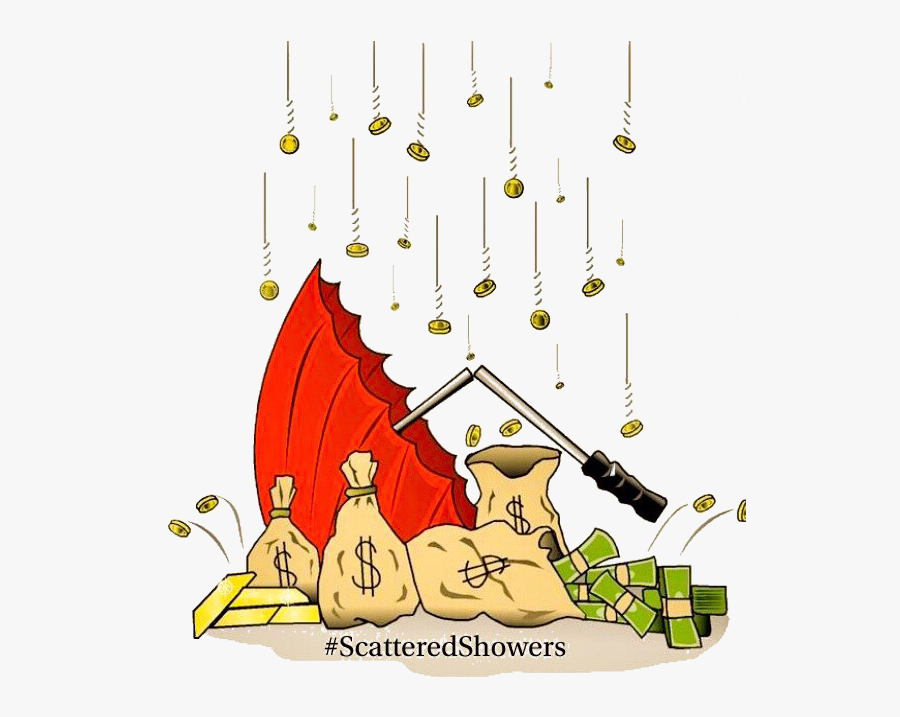 Shower Clipart Scattered Shower - Illustration, Transparent Clipart