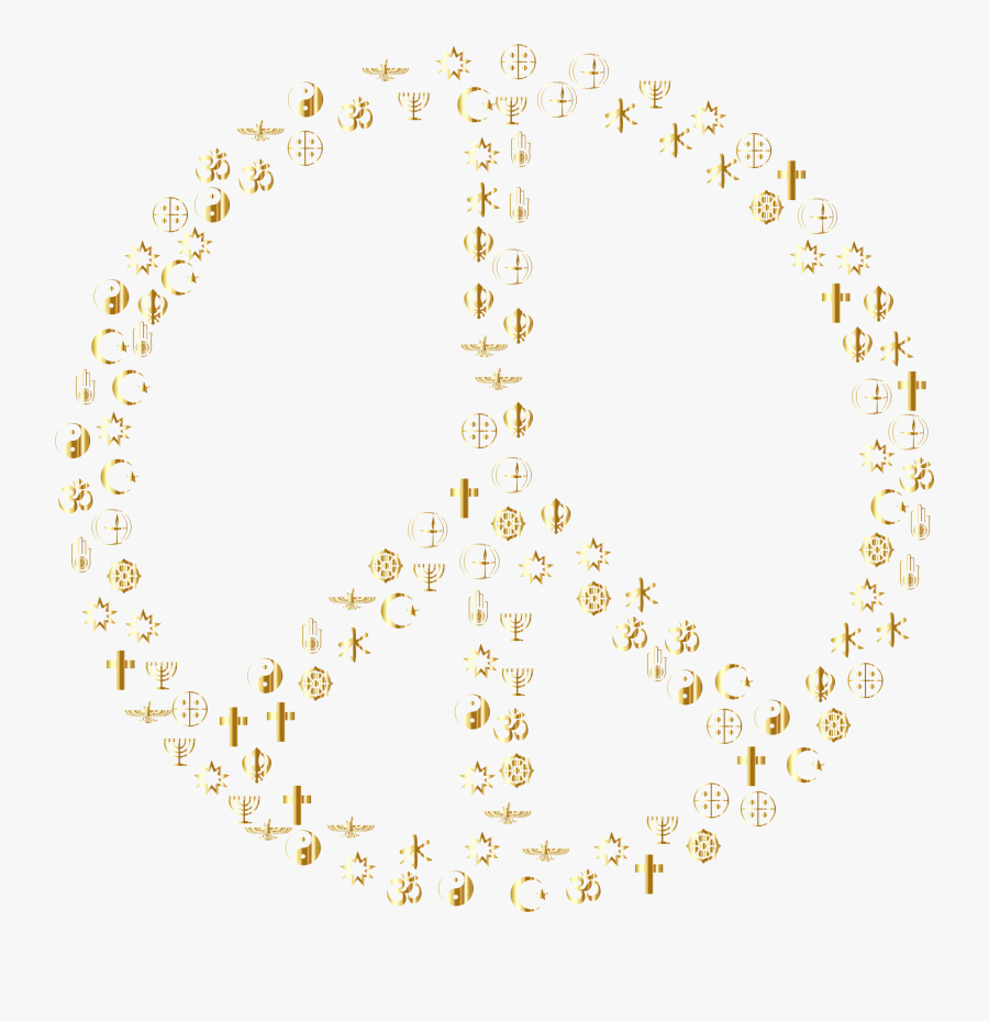 Gold World Religions No Background Big Image - World Religions Png, Transparent Clipart