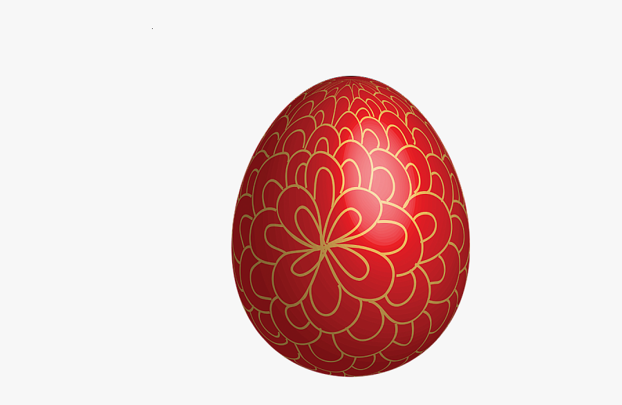 Crafting Easter Theme - Red Easter Eggs Clipart, Transparent Clipart