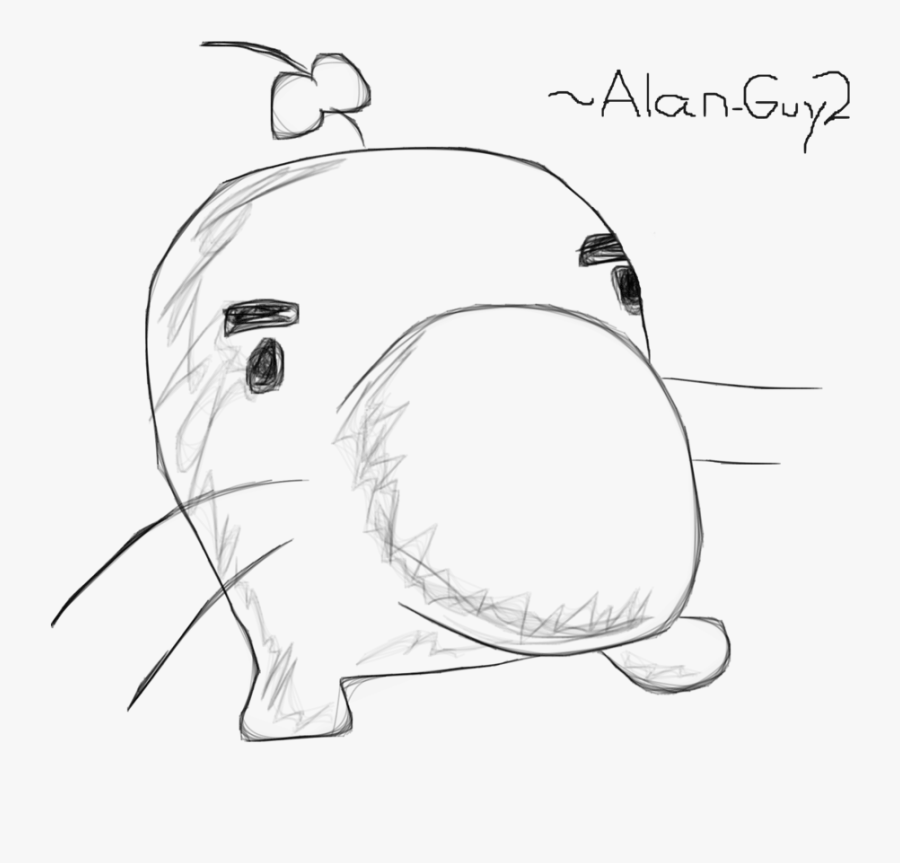 Transparent Manatee Clipart - Line Art, Transparent Clipart