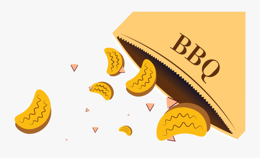 Bbq Chip Bag - Illustration, Transparent Clipart