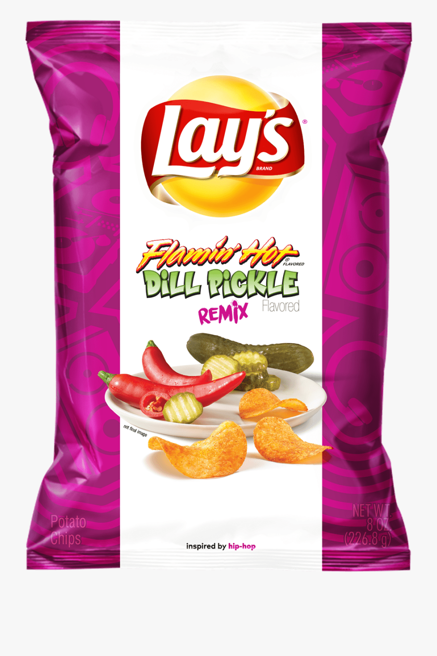 Download Lay S Is - Flamin Hot Dill Pickle Lays, Transparent Clipart