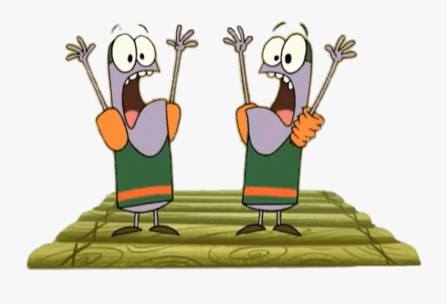 Camp Lazlo Characters Chip And Skip On A Raft - Cartoon, Transparent Clipart