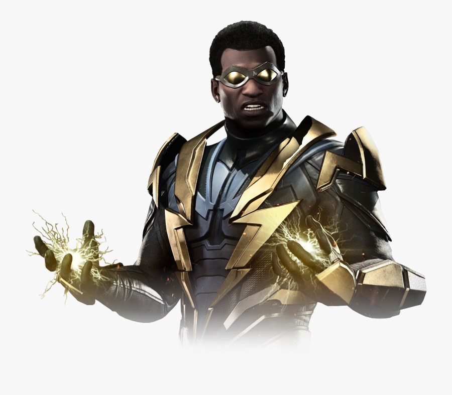 Transparent Static Shock Png - Injustice 2 Black Lightning, Transparent Clipart