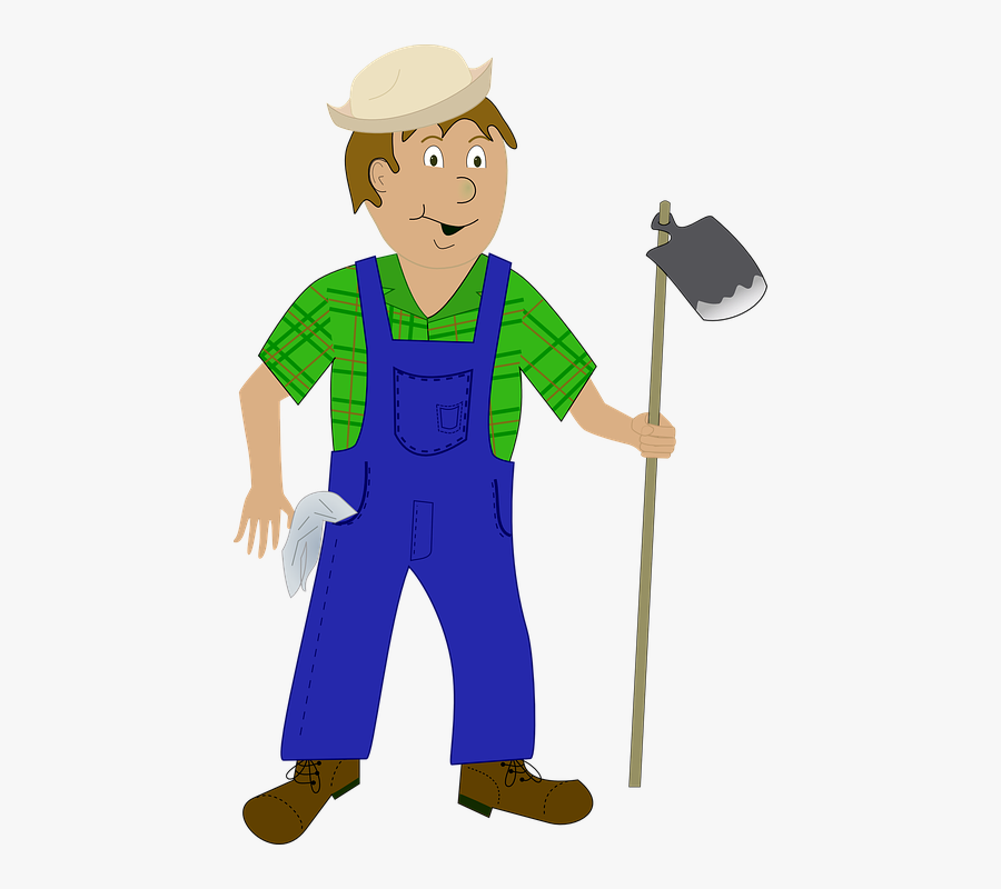 Farm Vector Indian - Cartoon Farmer, Transparent Clipart