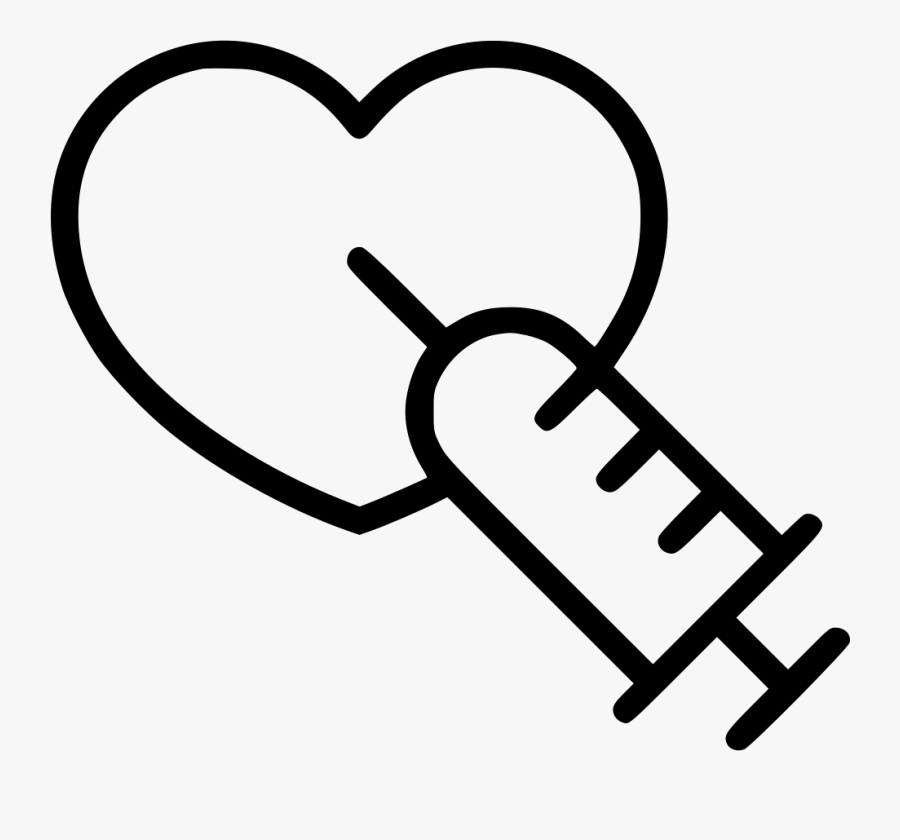 Syringe Injector Heart Adrenaline Reanimation Svg Png - Shrigley Hall Tilden Suite Entrance, Transparent Clipart